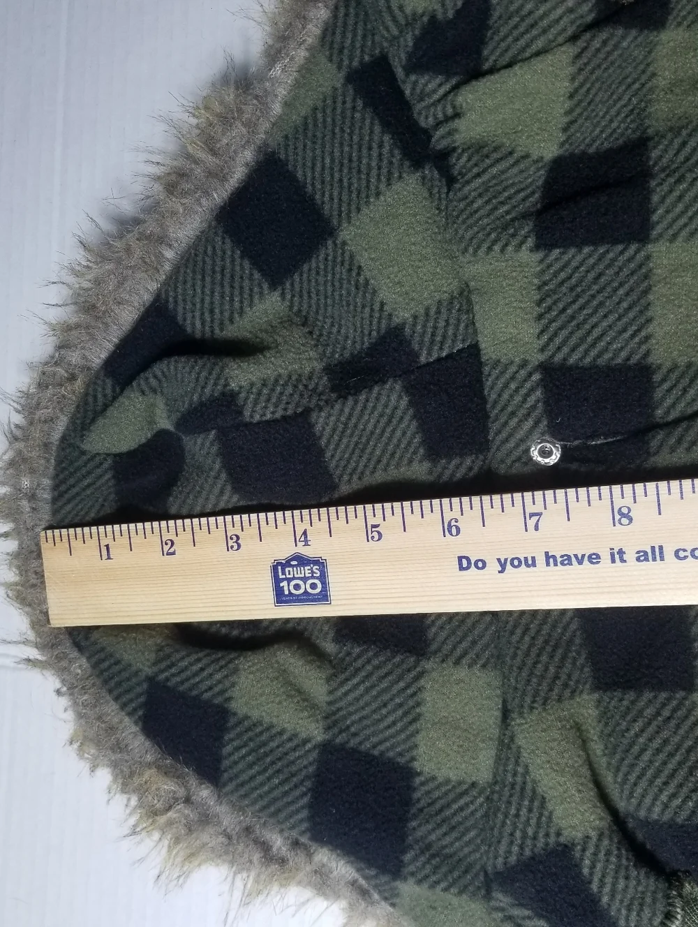 LUVGEAR DOG QUILTED OLIVE COAT WITH FAUX FUR HOOD SIZE MEDIUM